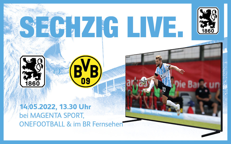 BVB (Borussia Dortmund) II vs. 1860 München: TV, LIVE-STREAM, LIVE-TICKER -  die Übertragung der 3. Liga heute live