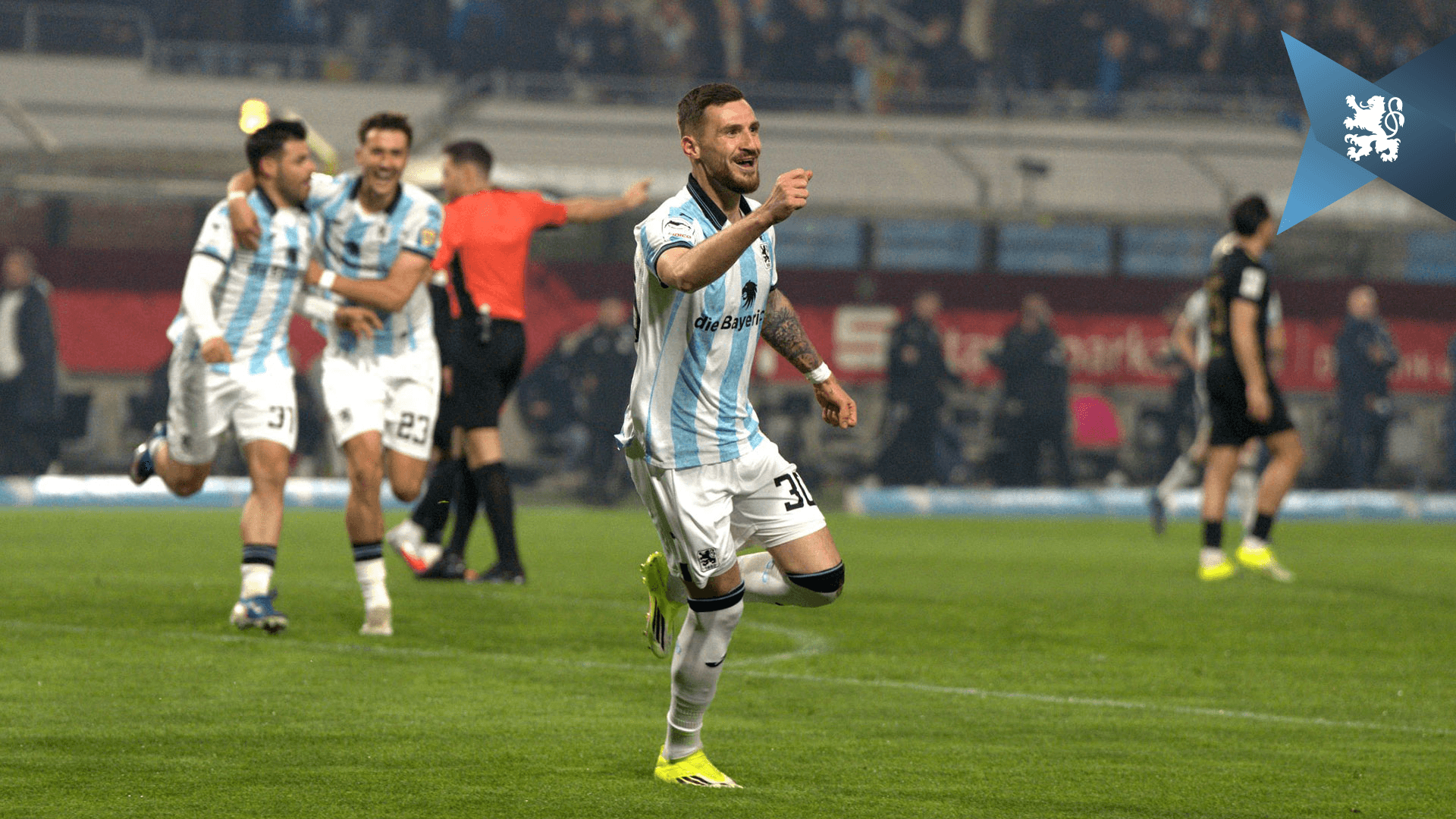 Vierter Sieg in Folge: Löwen mit glücklichem 2:1 gegen Erzgebirge Aue.